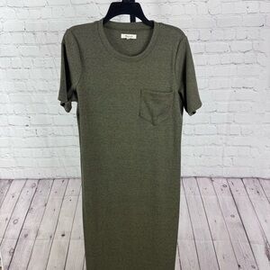 Madewell Green Midi Sweater Short Sleeve Dress Size Medium